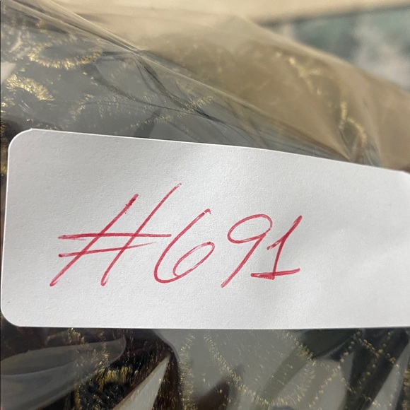 NWOT UNGARO Black and Gold Embroidered Ruffle Pants - Picture 7 of 7